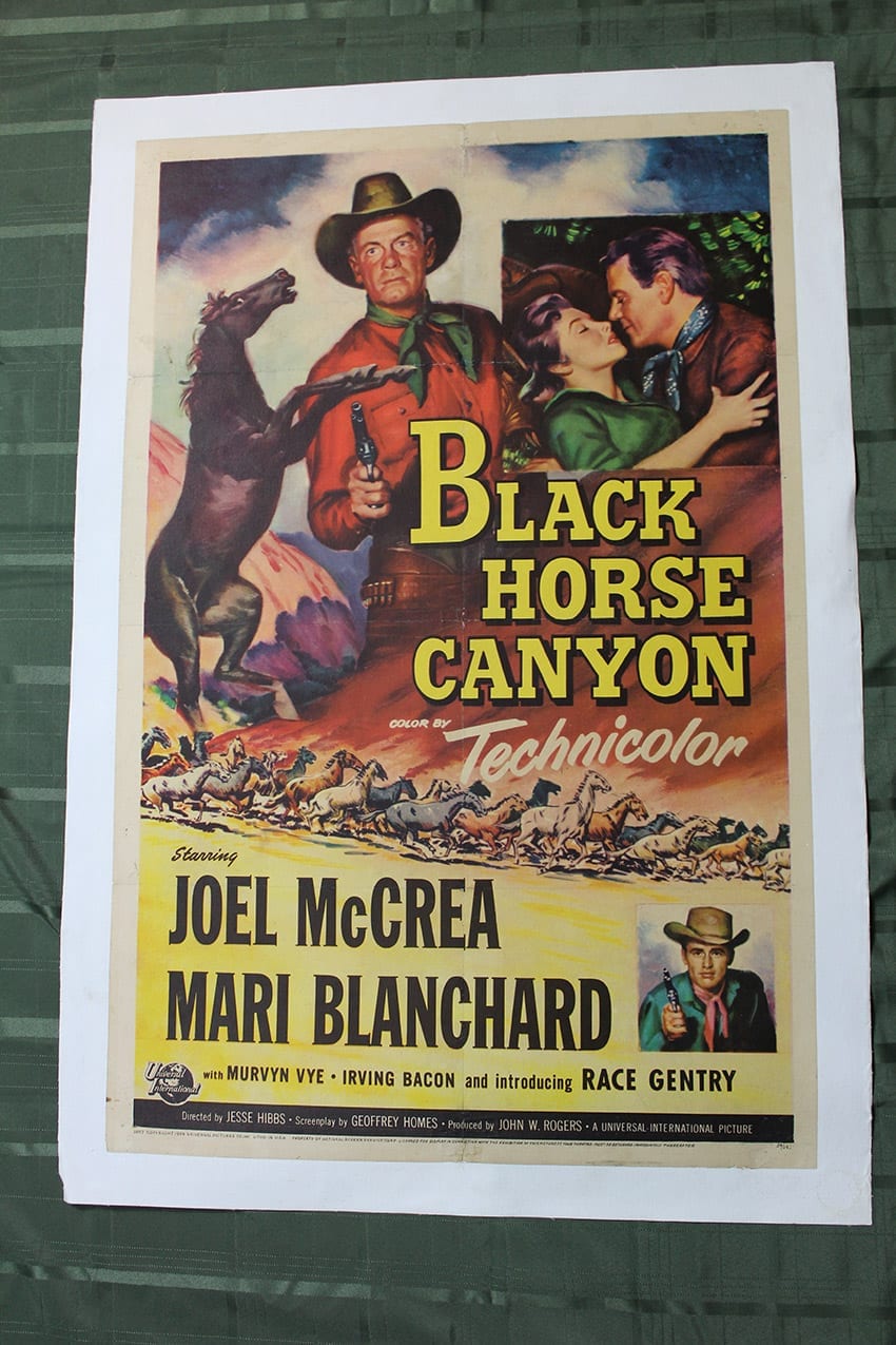 Black Horse Canyon Usa 1954 One Sheet Movie Poster Lb Aaa Vintage Posters