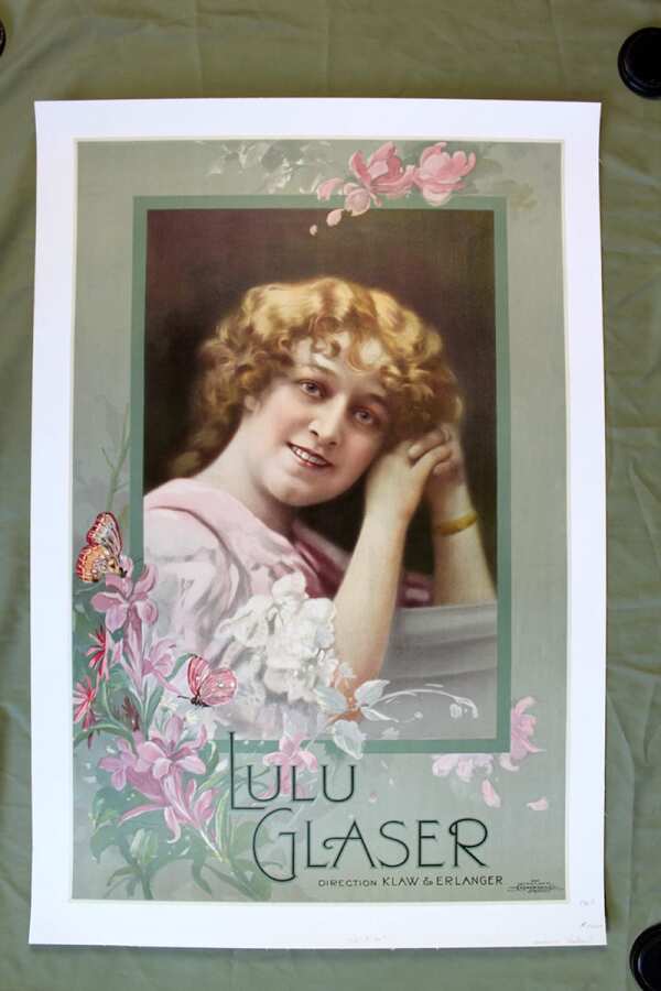 Lulu Glaser - Movie And Play Actress (1907) 26x40 US Theater Poster LB