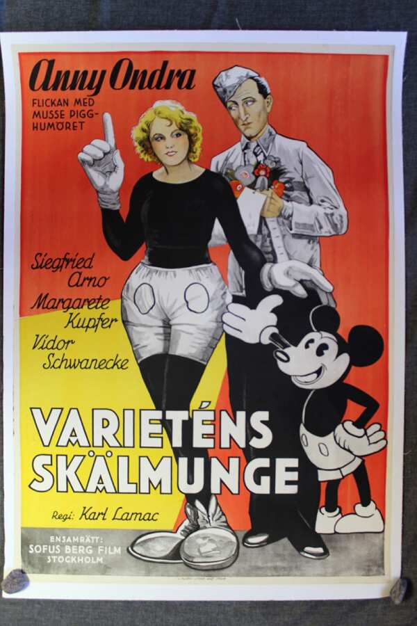 Fair People - Varietens Skalmunge (1930) 27.5x39 Swedish Movie Poster LB