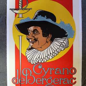Cyrano De Bergerac - Art By Frans Bosen (1925) 25.6x42.5 Dutch Movie Poster LB
