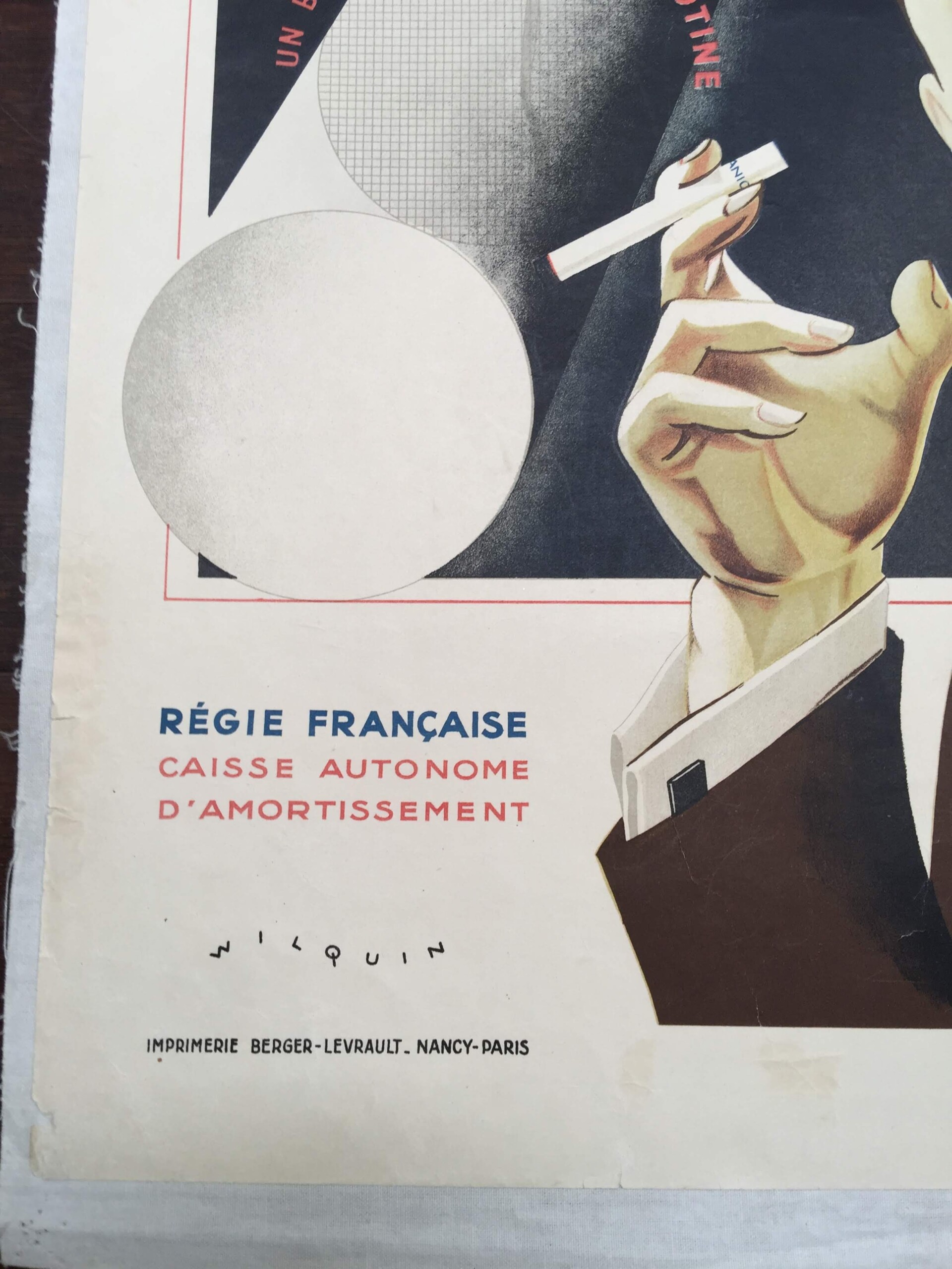 Anic Cigarettes - Art By Wilquin (1920) 15.75x23.5 French Advertising Poster LB - Image 2