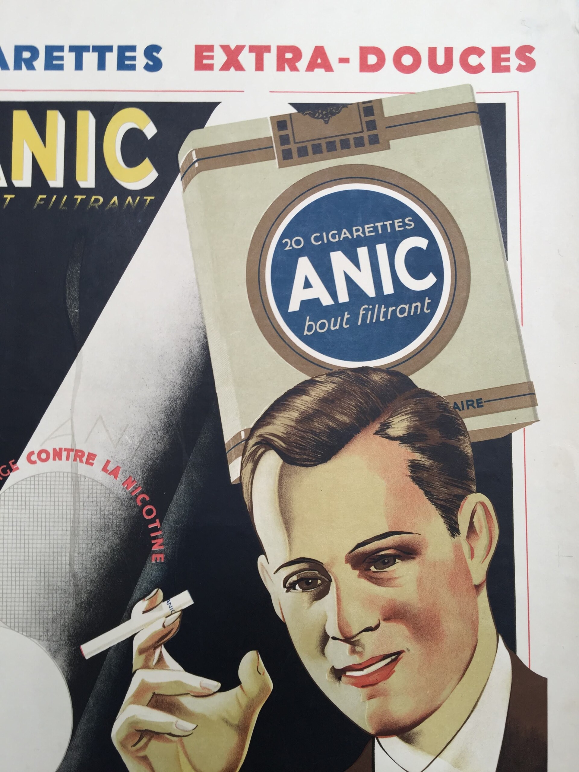 Anic Cigarettes - Art By Wilquin (1920) 15.75x23.5 French Advertising Poster LB - Image 3