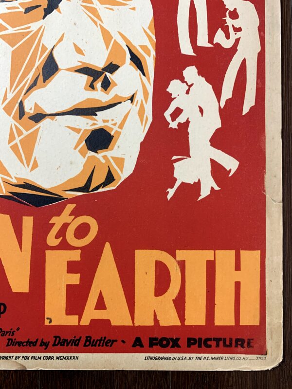 Down To Earth - Will Rogers (1932) US Window Card Movie Poster - Image 3