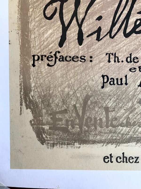 Pauvre Pierrot - Art By Willette (1885) 21.5x28.75 French Advertising Poster LB - Image 3