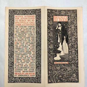 Bradley His Book - Art By William H. Bradley (1890's) 5x10.125 US Gatefold Booklet