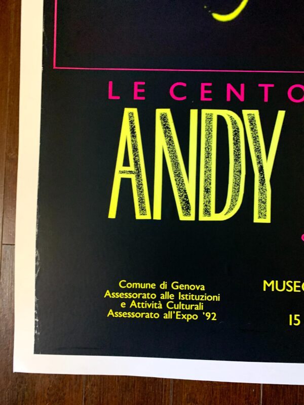Andy Warhol - Le Cento Immagini De (1989) 27.75x39 Italian Exhibition Poster LB - Image 3
