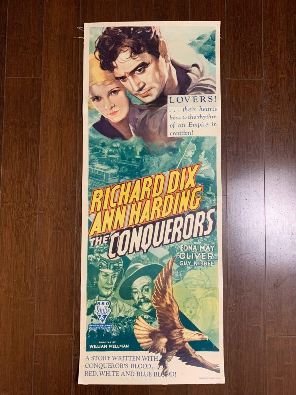 The Conquerors - Richard Dix (1932) US Insert Movie Poster LB