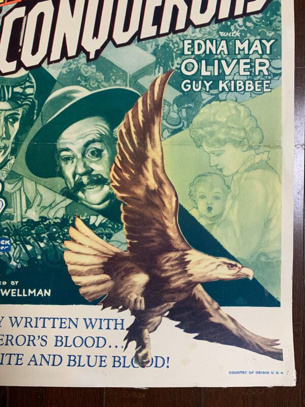 The Conquerors - Richard Dix (1932) US Insert Movie Poster LB - Image 4