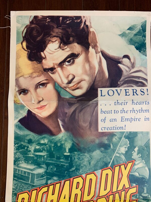 The Conquerors - Richard Dix (1932) US Insert Movie Poster LB - Image 5
