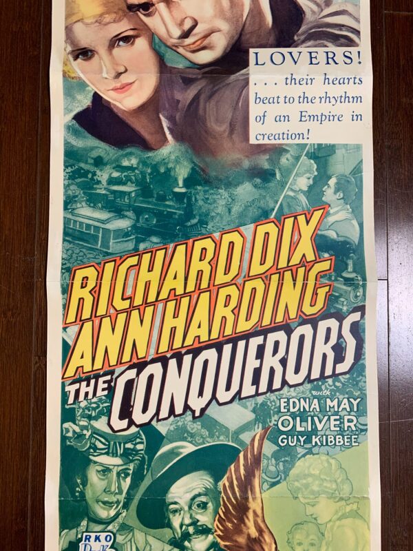 The Conquerors - Richard Dix (1932) US Insert Movie Poster LB - Image 7