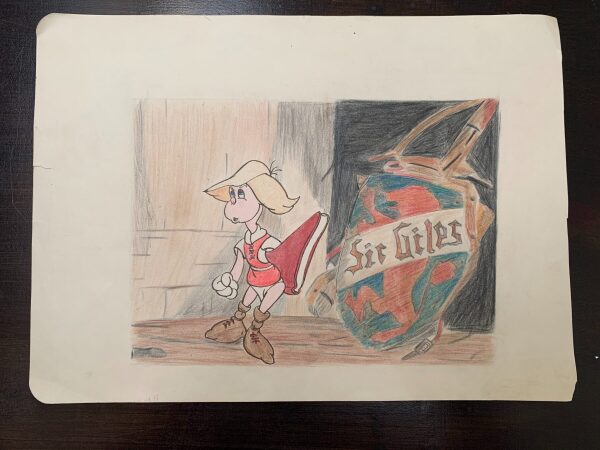 Disney Bundle (pinocchio, Donald, Bullfighter & Sir. Giles) (1950's) 9x12 Animation Artwork - Image 2