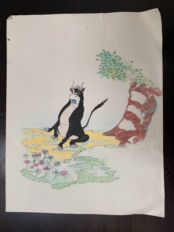 Disney Bundle (pinocchio, Donald, Bullfighter & Sir. Giles) (1950's) 9x12 Animation Artwork - Image 6