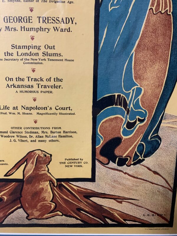The Century March - Art By Elisha Brown Bird (1896) 14x21 US Advertising Poster - Framed - Image 3