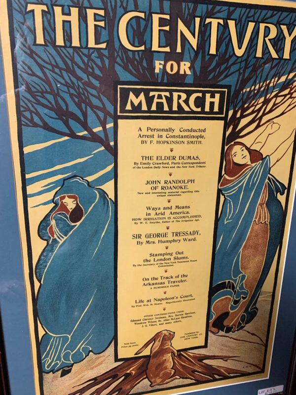 The Century March - Art By Elisha Brown Bird (1896) 14x21 US Advertising Poster - Framed - Image 4