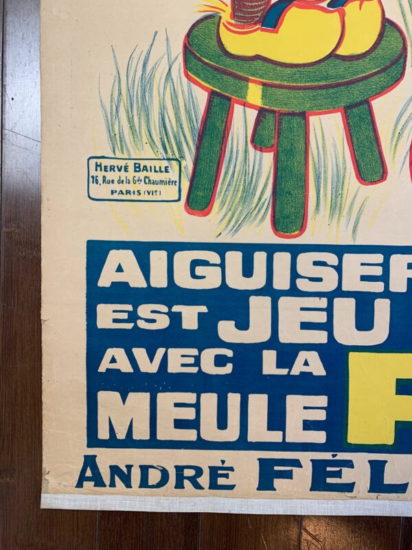 P.L.O. Cultivateur (1922) 31 1/4" X 46 1/4" French Advertising Poster LB - Image 7