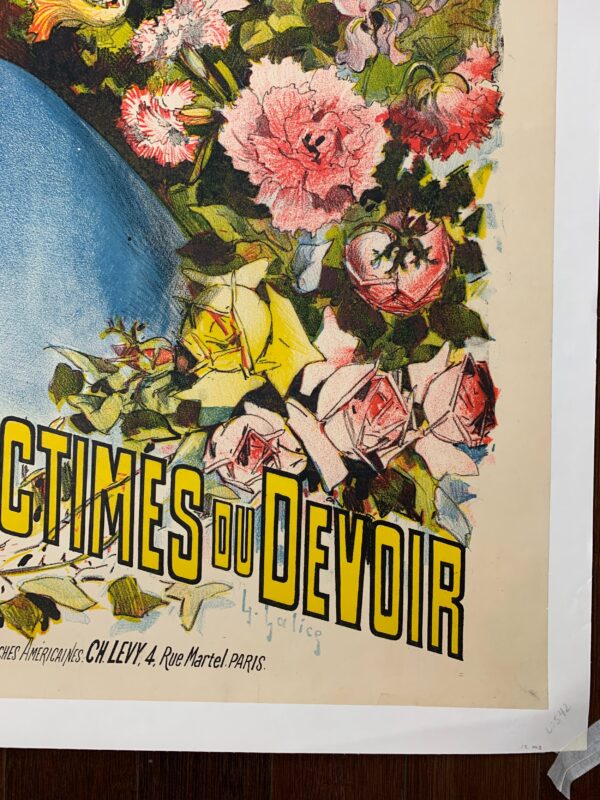 Fete Des Fleurs - Art By Lousi Galice (1895) 35.5x49 French Advertising Poster LB - Image 3