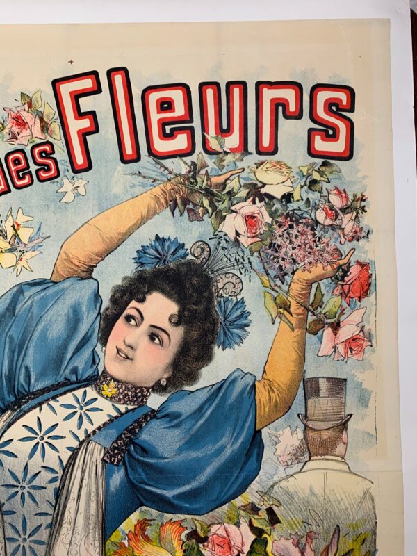 Fete Des Fleurs - Art By Lousi Galice (1895) 35.5x49 French Advertising Poster LB - Image 7