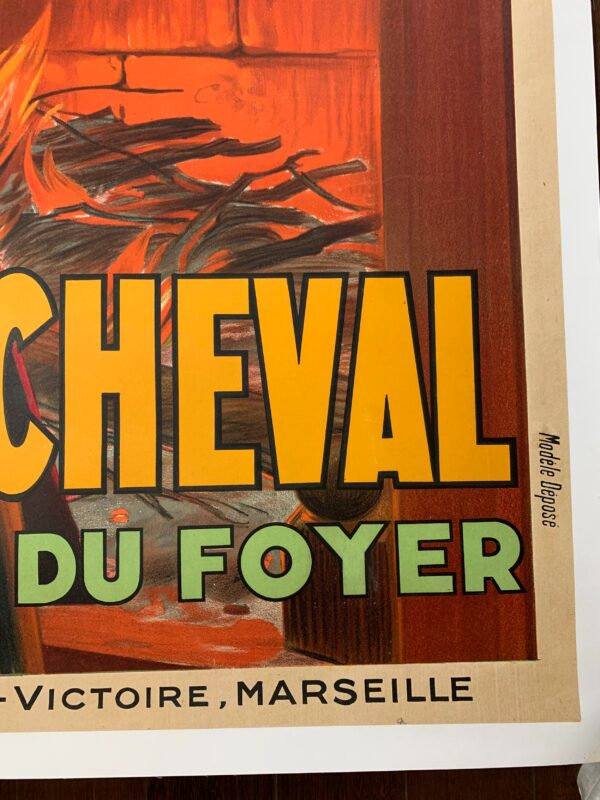 Savon Fer A Cheval - Art by Henry le Monnier (1931) 47" x 63" French Advertising Poster LB - Image 7
