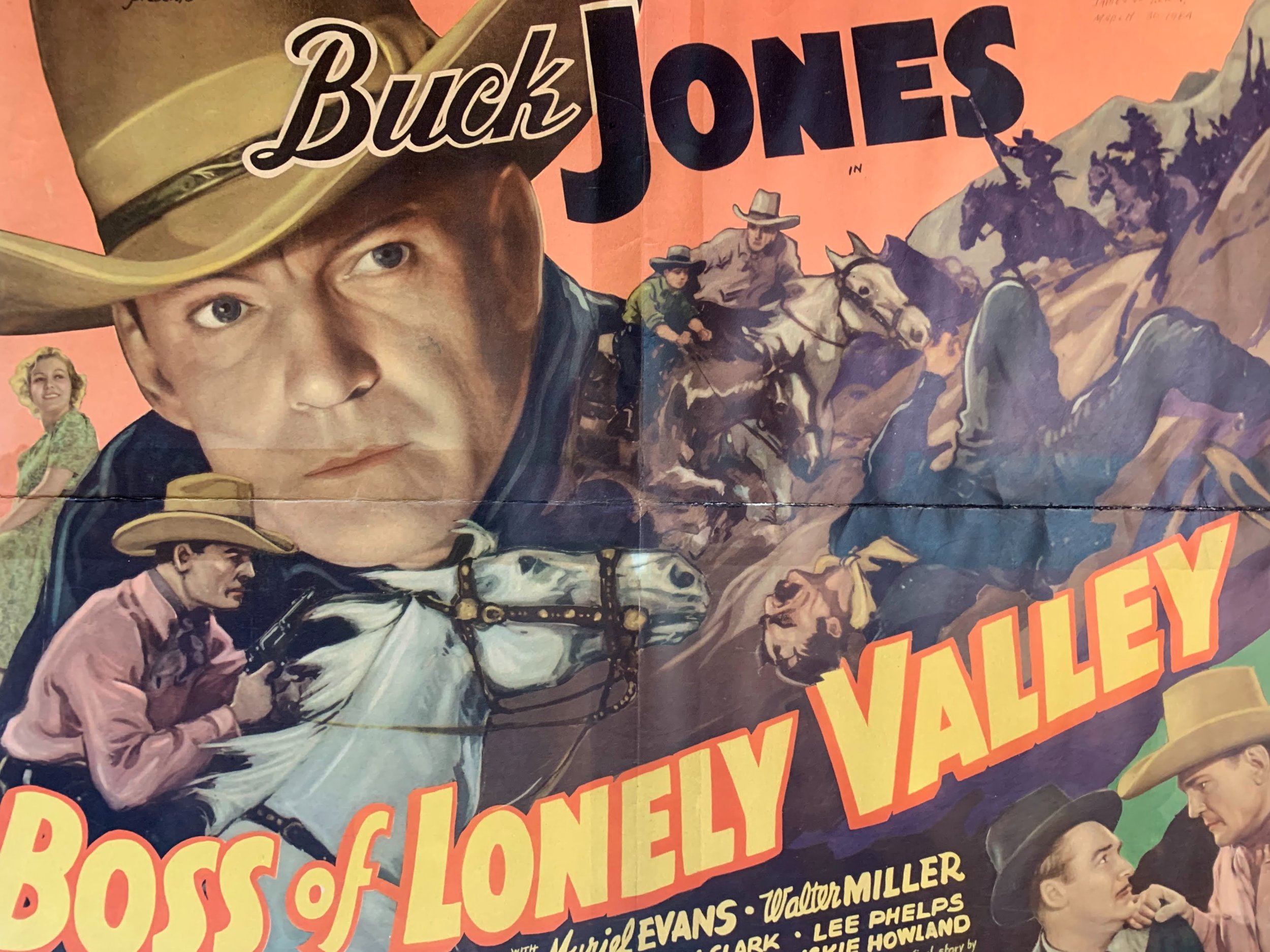 Boss Of Lonely Valley - Rare Buck Jones (1937) US Half Sheet Movie Poster - Image 4