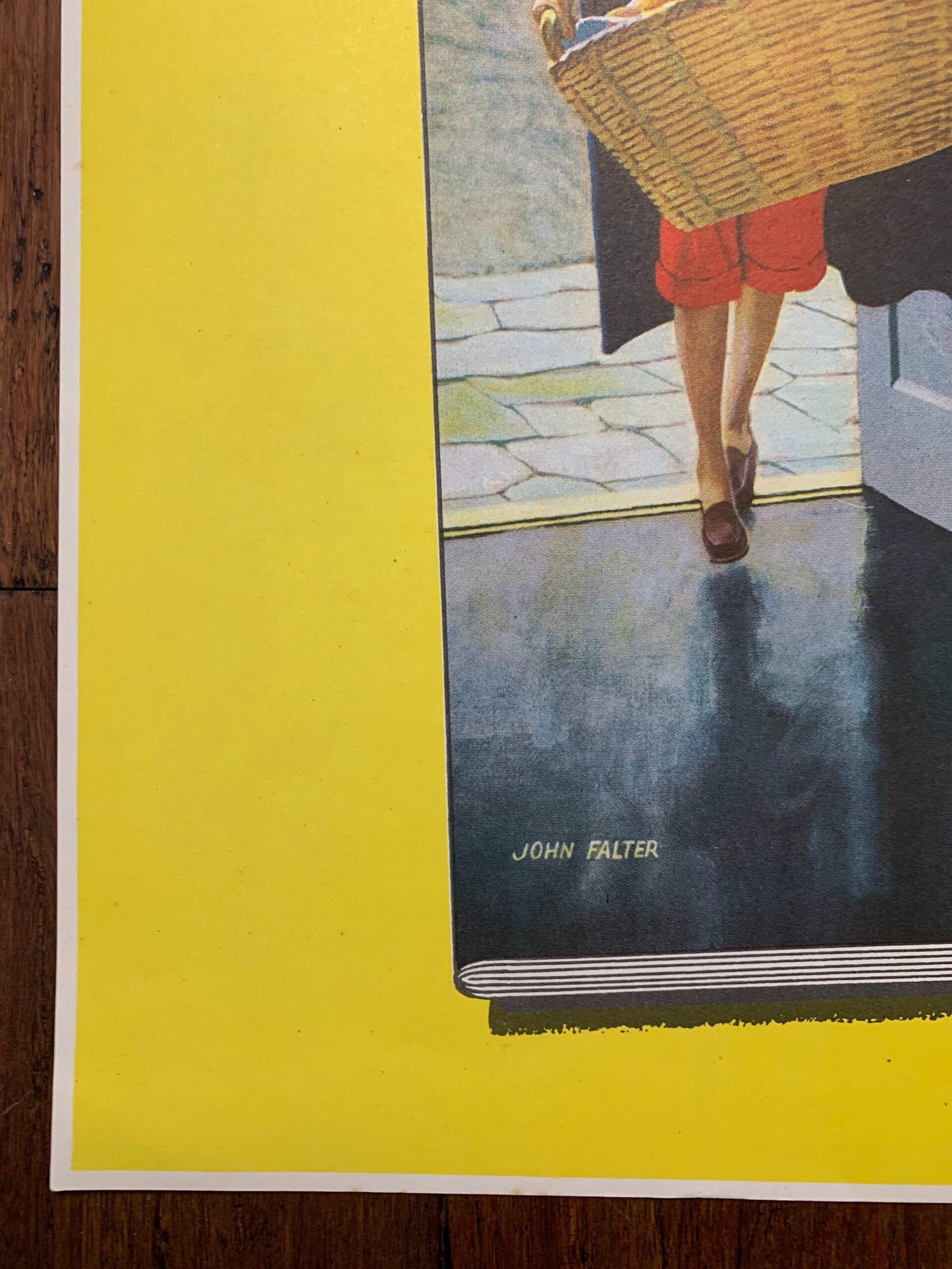 22x28 1953 Newstand Poster Saturday Evening Post - Art By John Falter mother’s Little Helpers - Image 3