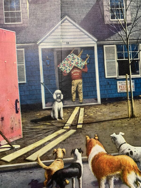 22x28 1953 Newstand Poster Saturday Evening Post - Art By Stevan Dohanos new Dog In Town - Image 4