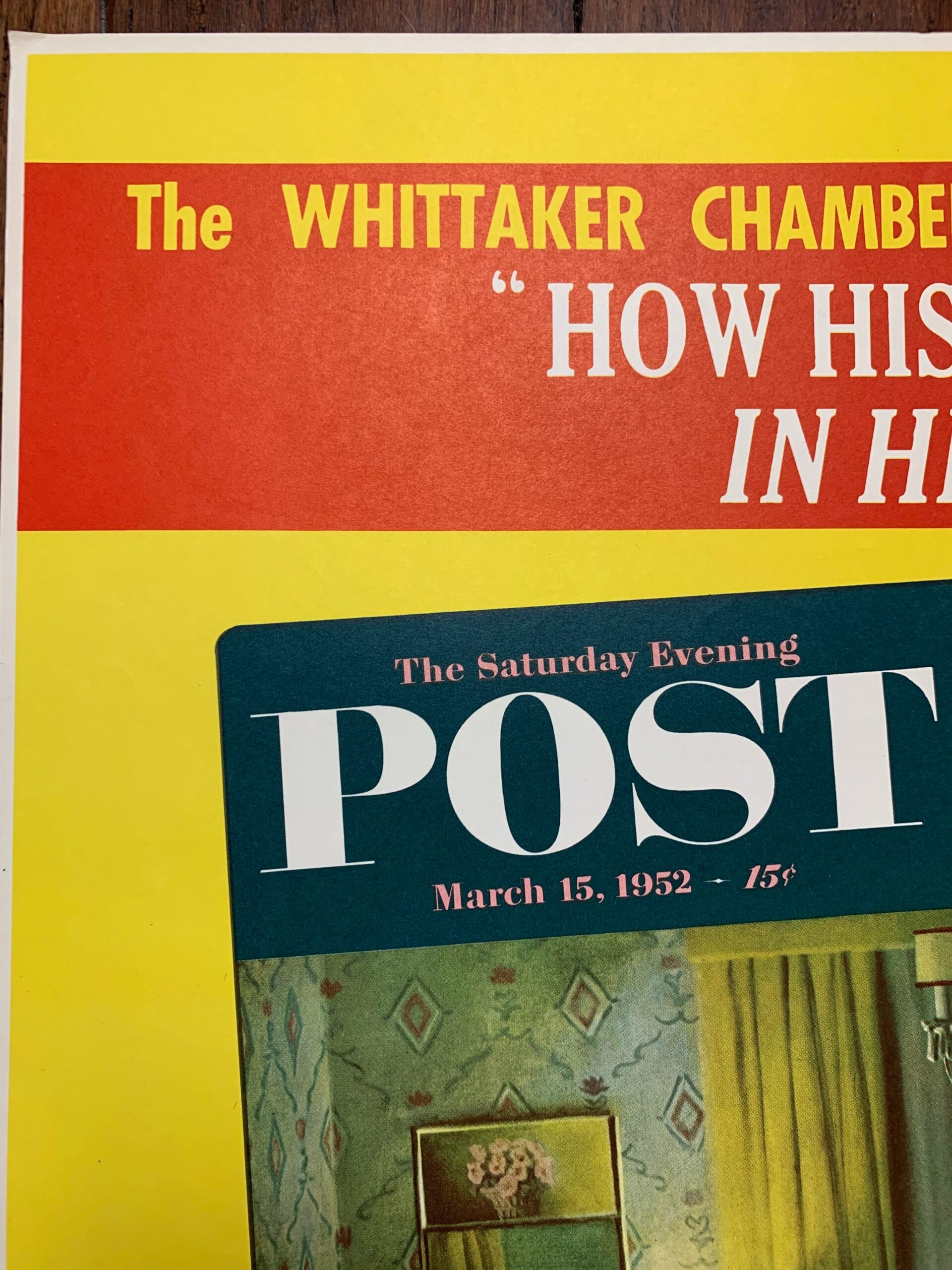 22x28 1952 Newstand Poster Saturday Evening Post - Art By John Falter family Birthday Party - Image 2