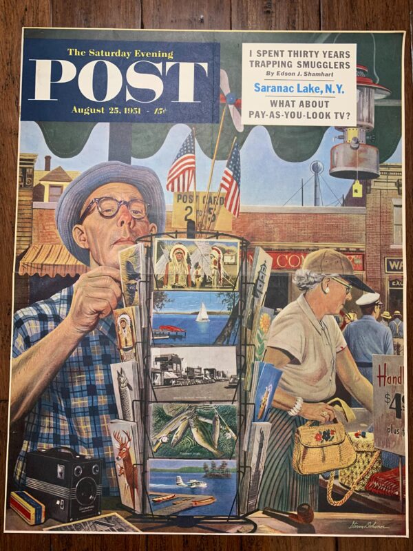 22x28 1951 Newstand Poster Saturday Evening Post - Art By Stevan Dohanos postcards