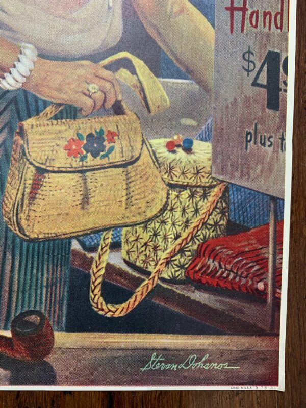 22x28 1951 Newstand Poster Saturday Evening Post - Art By Stevan Dohanos postcards - Image 3