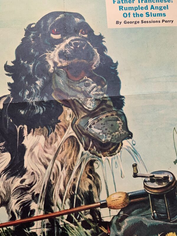 22x28 1948 Newstand Poster Saturday Evening Post - Art By Albert Staehle butch Fishes For A Shoe - Image 4