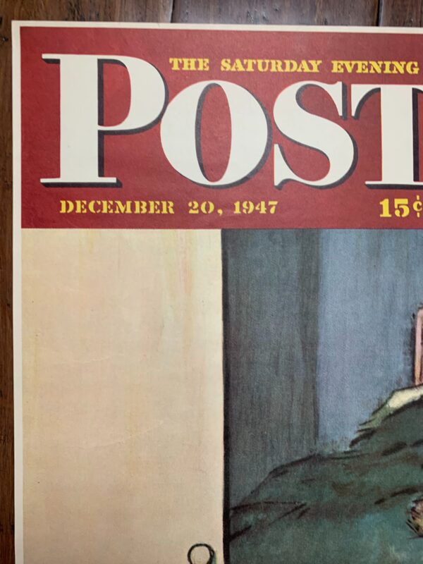 22x28 1947 Newstand Poster Saturday Evening Post - Art By Jack Welch sunday Funnies - Image 2