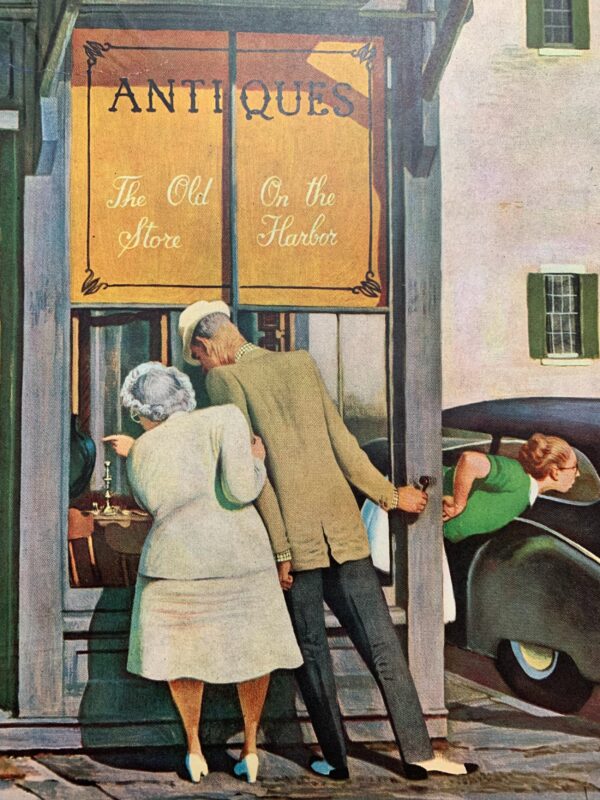 22x28 1947 Newstand Poster Saturday Evening Post - Art By John Falter antique Store - Image 4