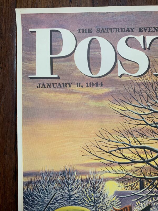 22x28 1944 Newstand Poster Saturday Evening Post - Art By Stevan Dohanos frozen Milk - Image 2