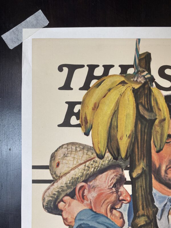21.5x27.5 1939 Newstand Poster Saturday Evening Post - Art By Emery Clarke world’s Fair Traveler LB - Image 5