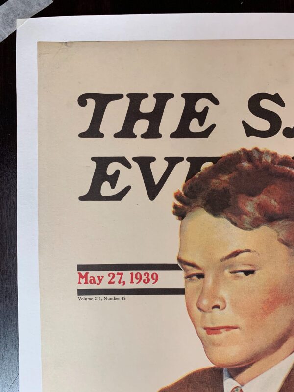 21.75x27.825 (1939) Newstand Poster Saturday Evening Post - Art By Douglass Crockwell LB - Image 2