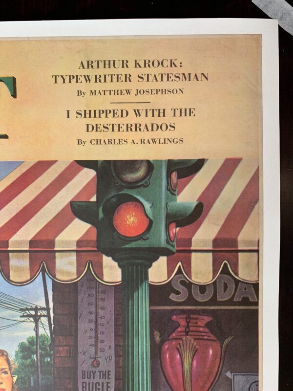 21.75x28 1944 Newstand Poster Saturday Evening Post - Art By Stevan Dohanos dripping Cones LB - Image 3