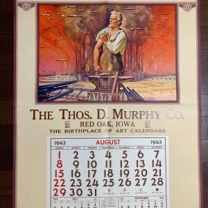 United We Stand Calendar (1943) 36 x 41 Rare US Salesman Sample WWII