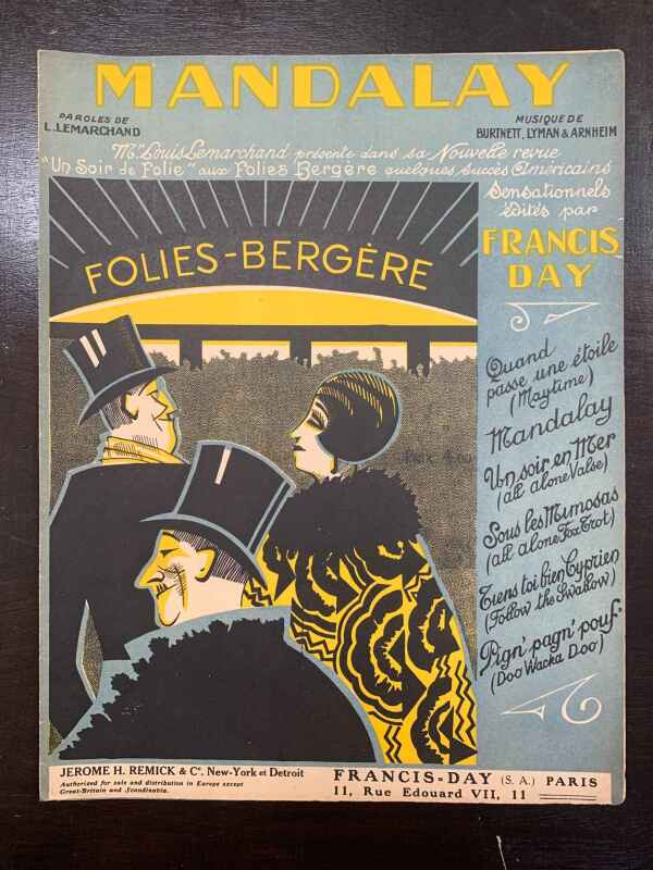 Popular Music - Irving Berlin, Art Deco. (1920's) International Sheet Music (x46) - Image 20