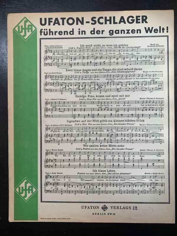 Popular Music - Irving Berlin, Art Deco. (1920's) International Sheet Music (x46) - Image 33