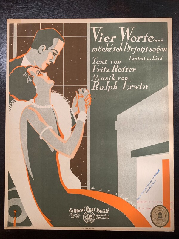 Popular Music - Irving Berlin, Art Deco. (1920's) International Sheet Music (x46) - Image 46