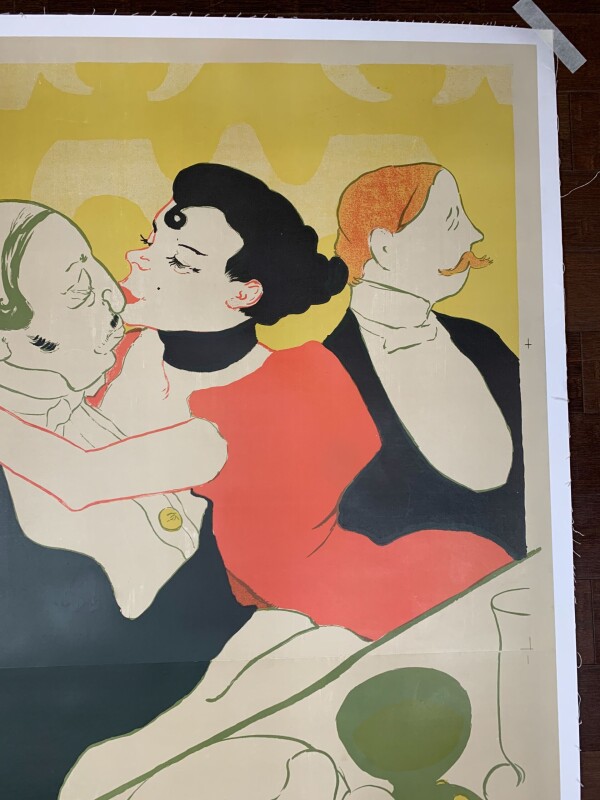 Reine de Joie - Toulouse Lautrec (1892) 39x56 French Advertising Lithograph Poster LB - Image 3