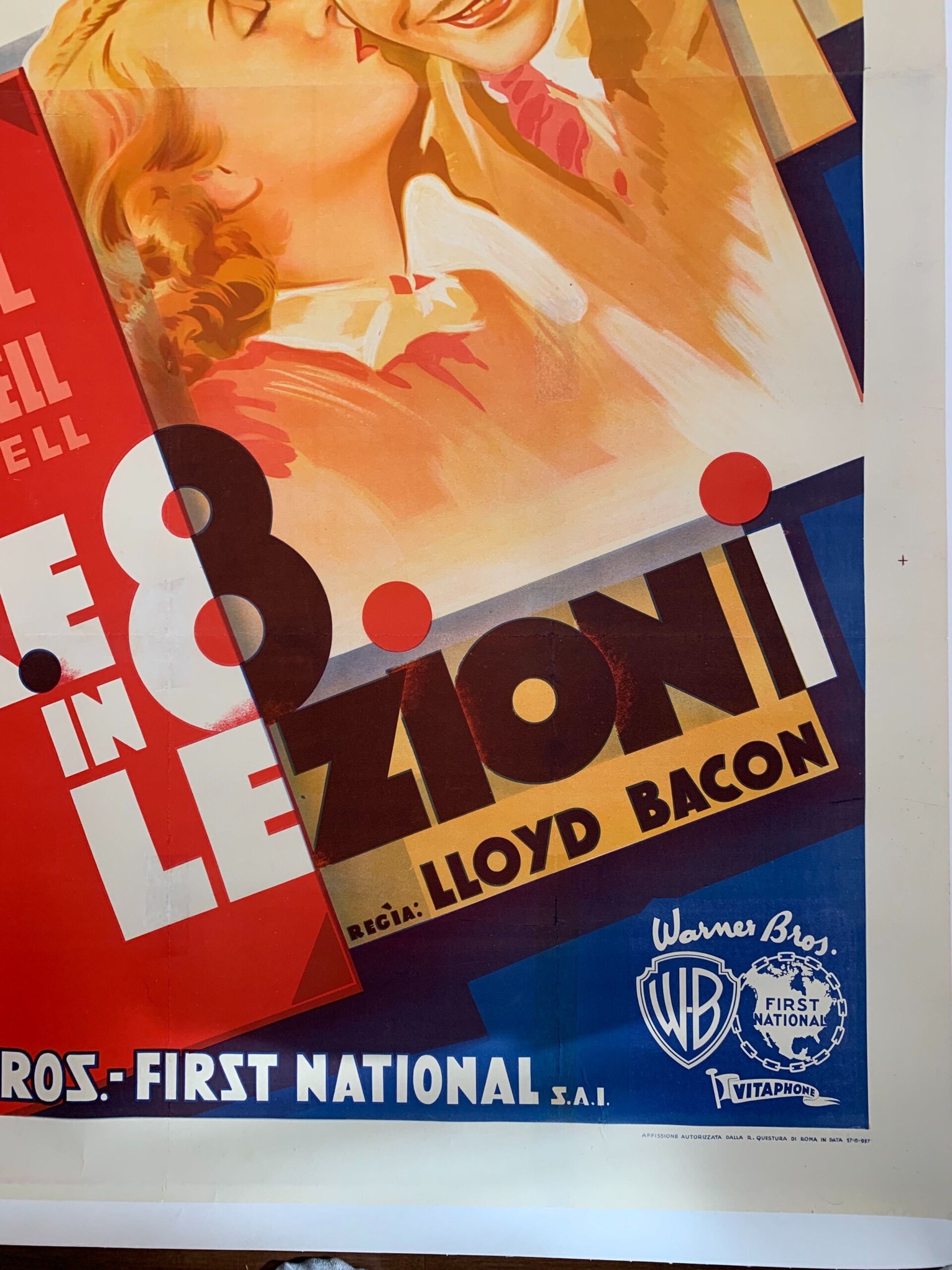 Gold Diggers aka Amore in Otto Lezioni (1937) 55x79 Italian Movie Poster LB - Image 6