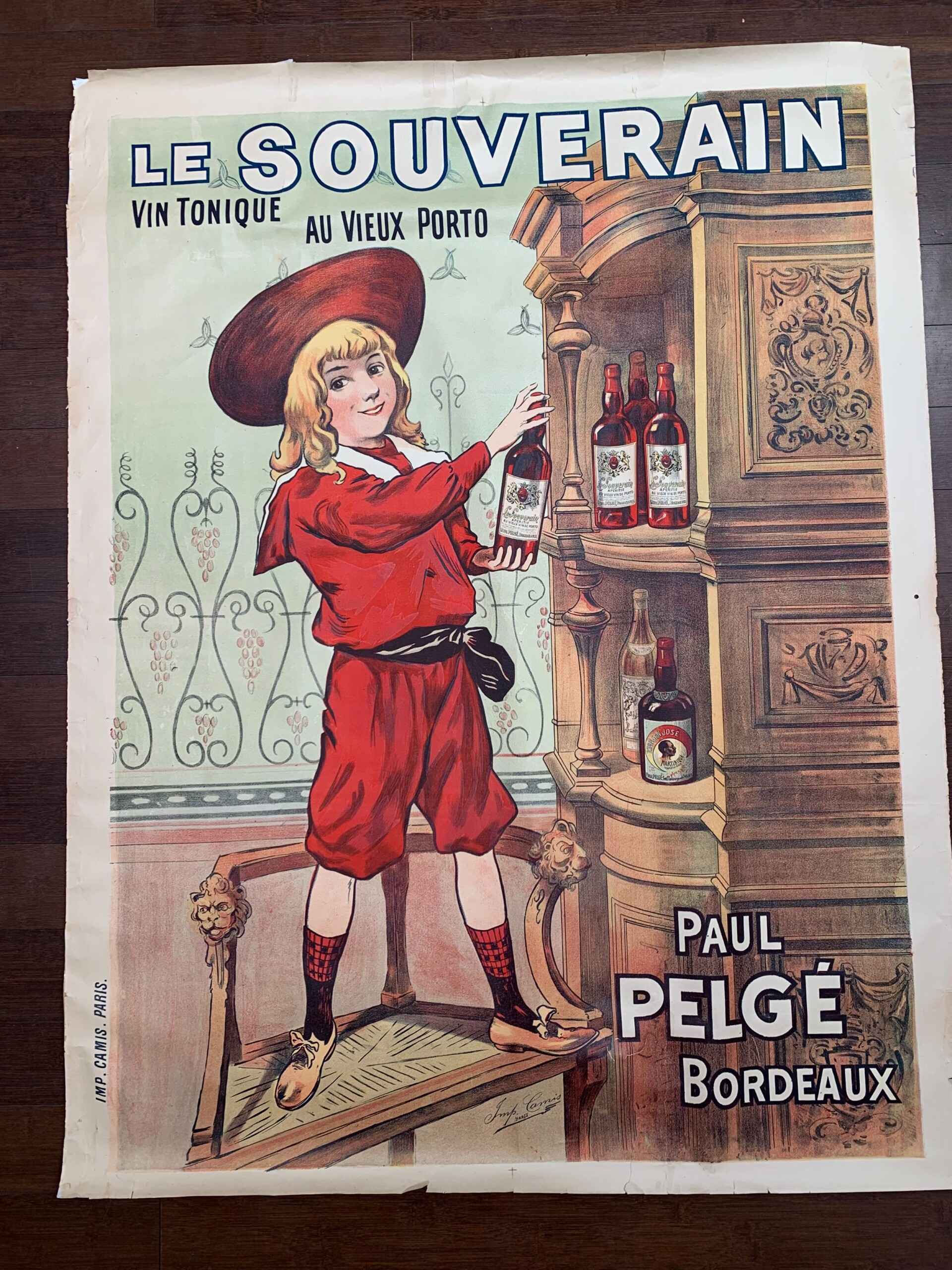 Le Souverain - Paul Belge (1900) 39.25 x 51 French Lithograph Poster