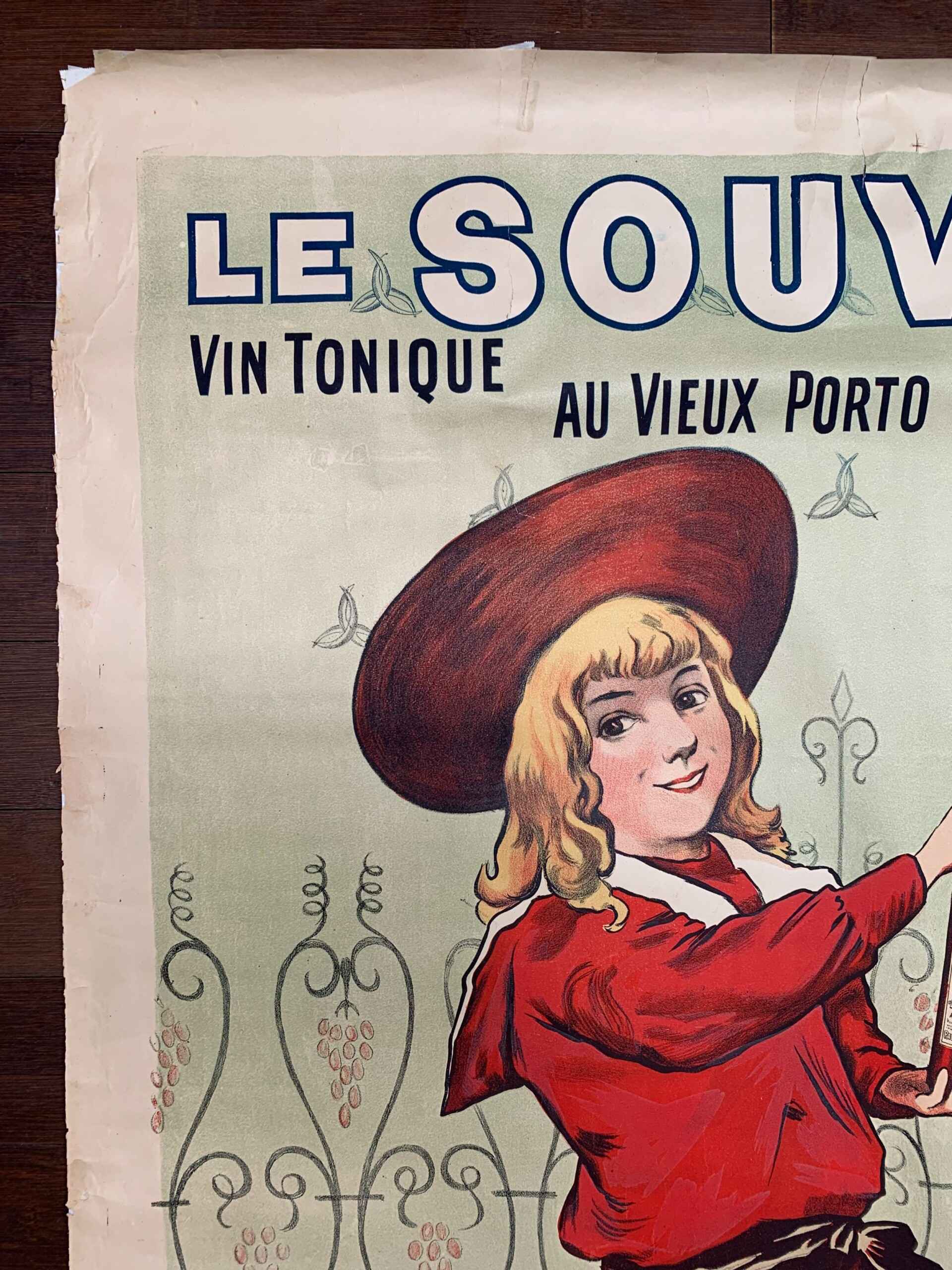 Le Souverain - Paul Belge (1900) 39.25 x 51 French Lithograph Poster - Image 2