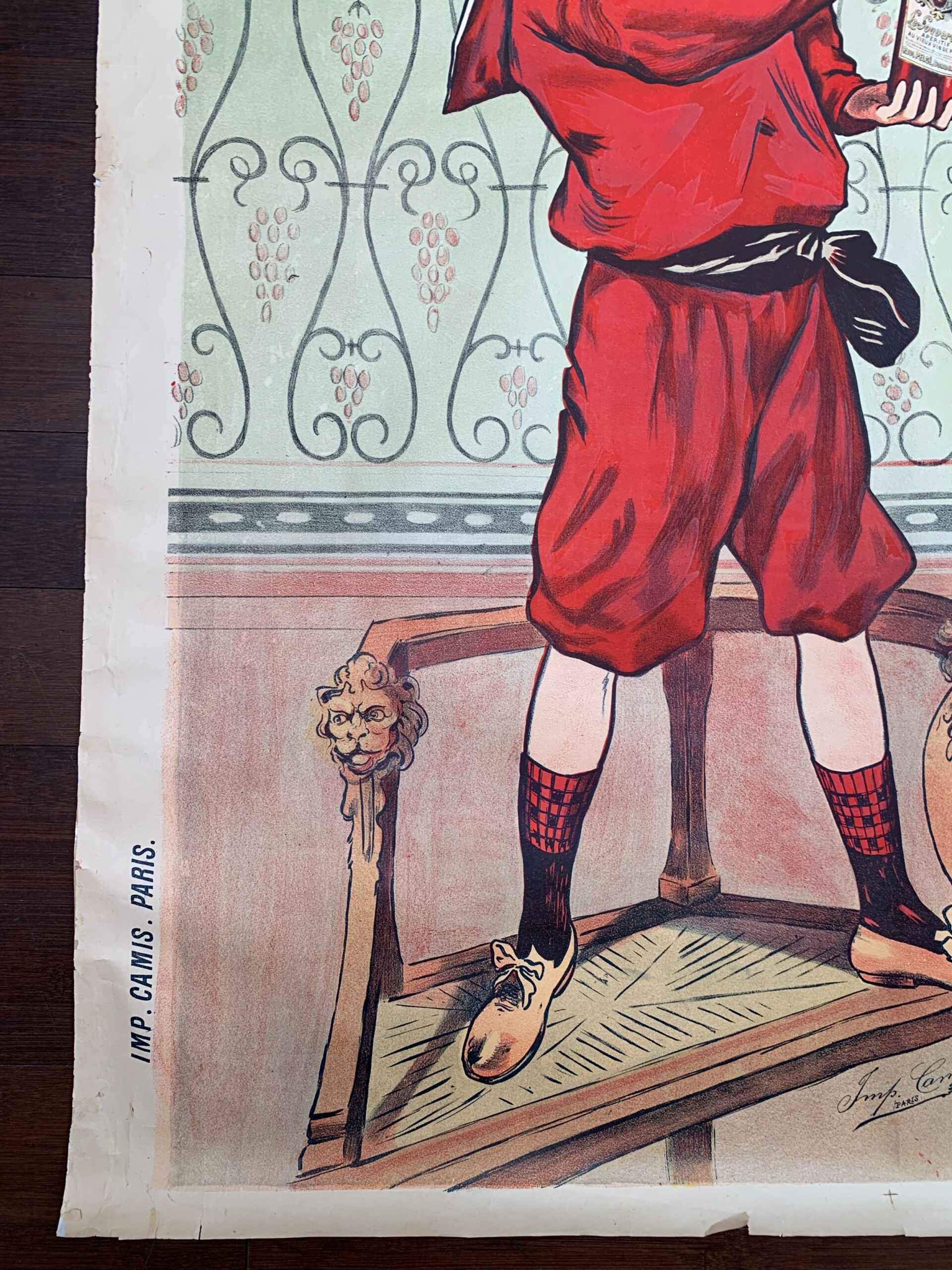 Le Souverain - Paul Belge (1900) 39.25 x 51 French Lithograph Poster - Image 5