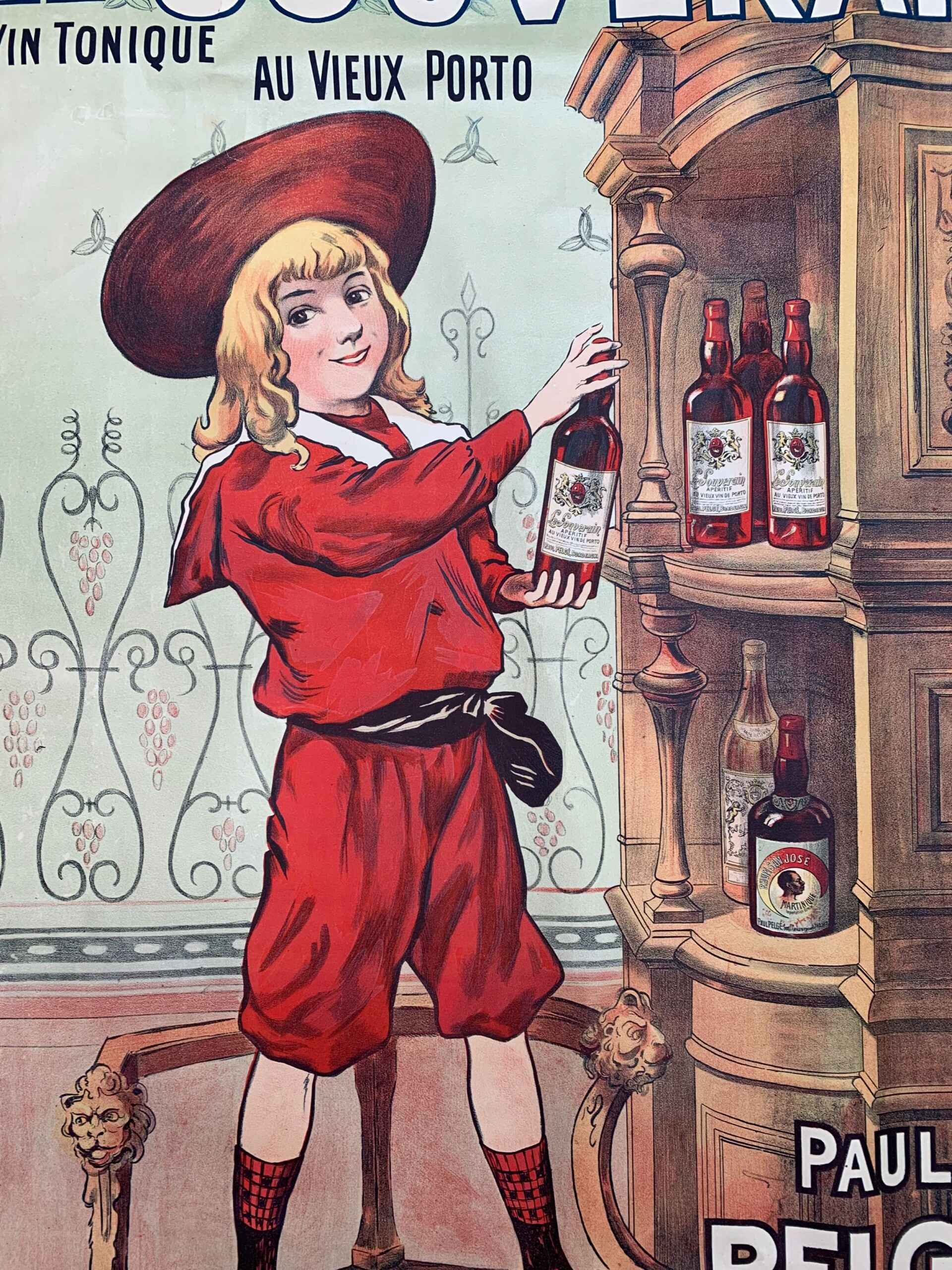 Le Souverain - Paul Belge (1900) 39.25 x 51 French Lithograph Poster - Image 6