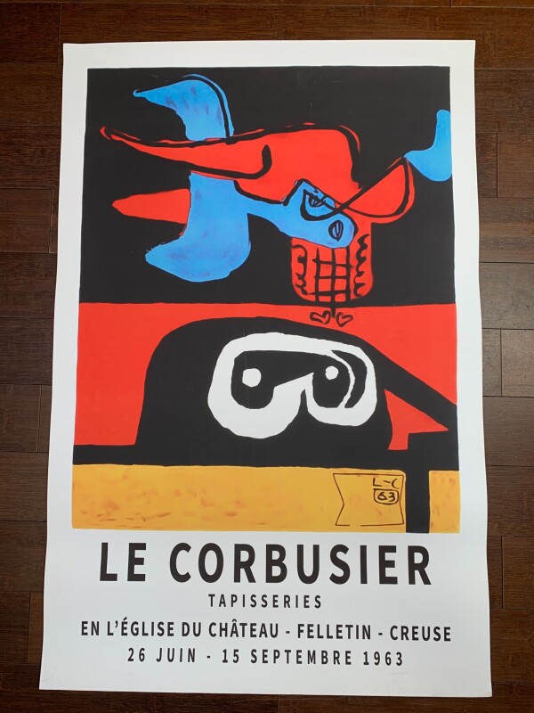 Le Corbusier Tapisseries (1963) 24 x 36 French Architectural Exhibition Poster