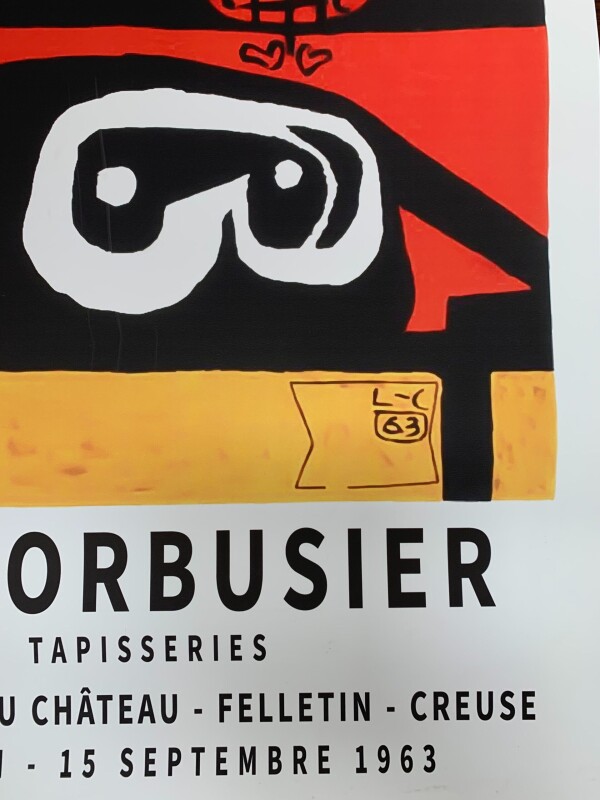 Le Corbusier Tapisseries (1963) 24 x 36 French Architectural Exhibition Poster - Image 2