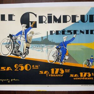Le Grimpeur Presente - Art by Raymond Grid (1926) 23x31 French Advertising Poster LB