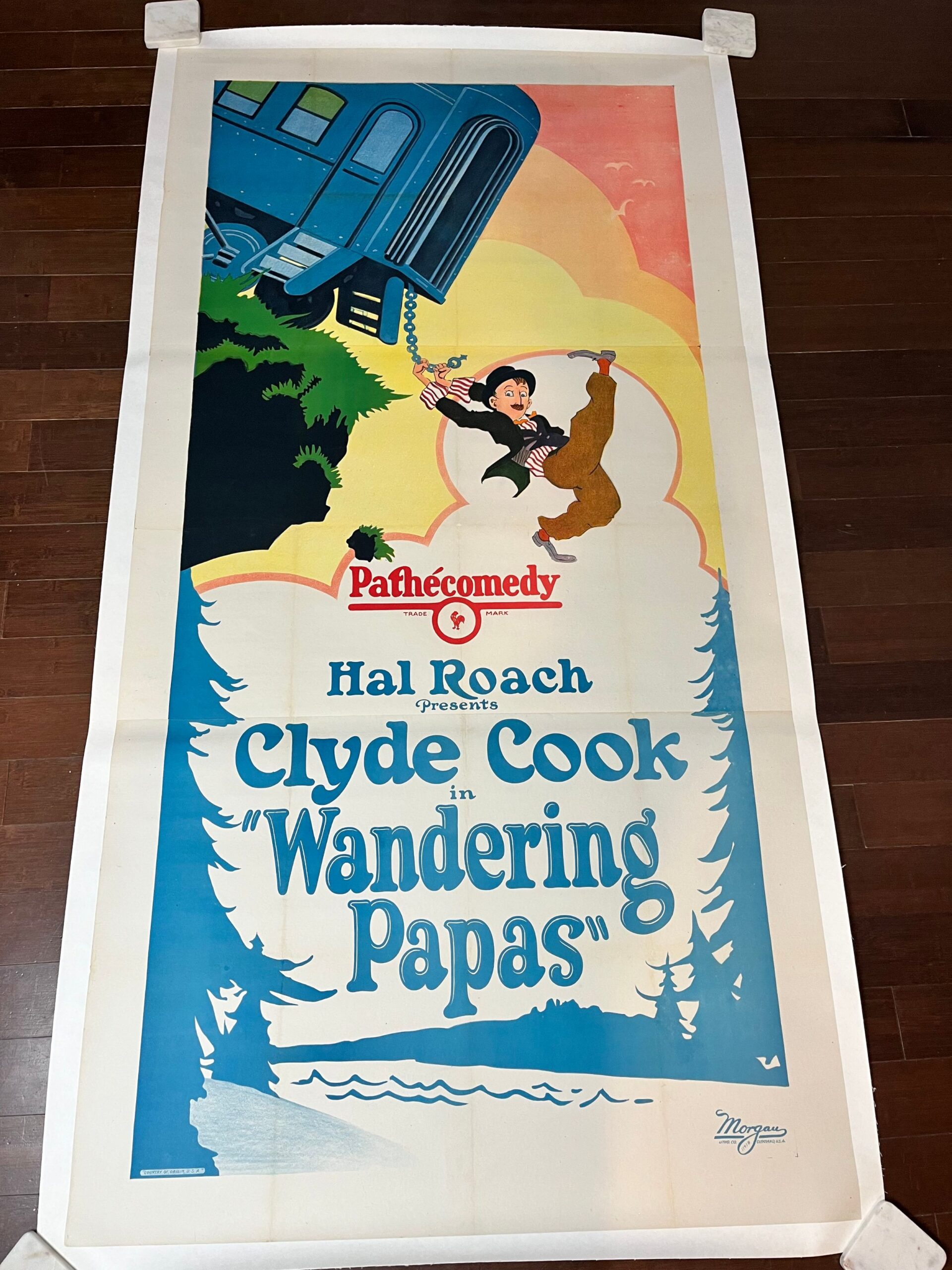 Wandering Papas (1926) Three Sheet Movie Poster LB