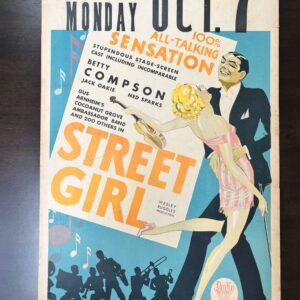 Street Girl - Betty Compson (1929) US Window Card Movie Poster